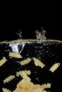 Healthy food pasta in water Royalty Free Stock Photo