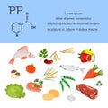 Healthy Food Proper Nutrition Vitamin PP Organic