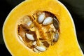 Healthy food ... Pumpkin .. Macro photography Royalty Free Stock Photo