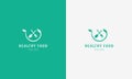 Healthy food Restaurant Logo Design Royalty Free Stock Photo