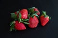 Berries of red garden strawberries Royalty Free Stock Photo