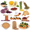 Healthy Food Sampler Royalty Free Stock Photo