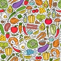 Healthy food seamless pattern