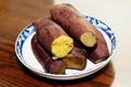 Healthy Food - - Steamed Sweet Potatoes.