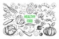 Healthy food vector