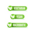 Healthy Food Vegetarian, Vegan & Macrobiotic Free Label