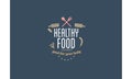 Healthy foods vector quote