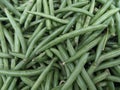 Healthy French green beans in a Farmers market