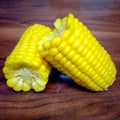 Healthy fresh corn on the cob Royalty Free Stock Photo