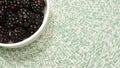 healthy fresh forest blackberries for diet