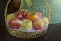 Healthy fresh fruit gift basket