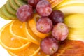 Healthy fresh fruits background Royalty Free Stock Photo