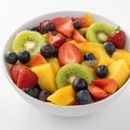 Healthy fresh fruits plate, multivitamins Royalty Free Stock Photo