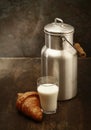 Healthy fresh milk for breakfast Royalty Free Stock Photo