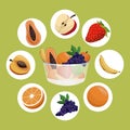 healthy fruit bowl diet eating