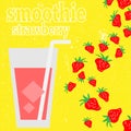 Healthy fruit smoothies in Doodle style. Fresh juice for health