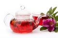 Healthy fruit tea from rose hip. Royalty Free Stock Photo