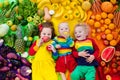 Healthy fruit and vegetable nutrition for kids Royalty Free Stock Photo