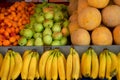 Healthy fruits on the market