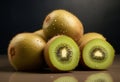 Healthy fruits reen kiwi fruit