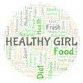 Healthy Girl word cloud