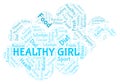 Healthy Girl word cloud