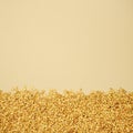 Healthy Golden Linseeds Seed or Grain On A Plain Background