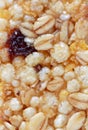 Healthy granola bar texture , macro Royalty Free Stock Photo