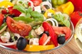 Healthy Greek Salad Bowl Royalty Free Stock Photo