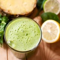 Healthy green detox juice