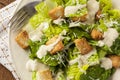 Healthy Green Organic Caesar Salad Royalty Free Stock Photo