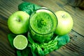 Healthy green smoothie Royalty Free Stock Photo