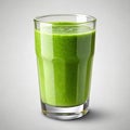 Healthy green smoothie in a glass