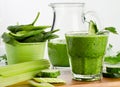 Healthy green smoothie Royalty Free Stock Photo