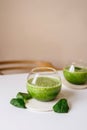 Healthy green smoothie. Superfood Royalty Free Stock Photo