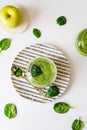 Healthy green smoothie. Superfood Royalty Free Stock Photo