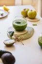 Healthy green smoothie. Superfood Royalty Free Stock Photo