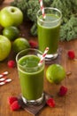 Healthy Green Vegetable and Fruit Smoothi Juice Royalty Free Stock Photo