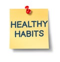 Healthy habits office notes