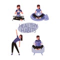 Healthy habits vector