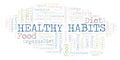 Healthy Habits word cloud.