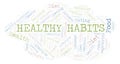 Healthy Habits word cloud