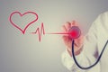 Healthy heart and cardiology concept Royalty Free Stock Photo