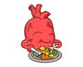 Healthy heart vector illustration