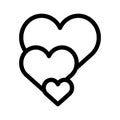 healthy hearts isolated icon