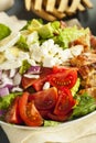 Healthy Hearty Cobb Salad Royalty Free Stock Photo