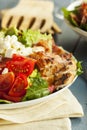 Healthy Hearty Cobb Salad Royalty Free Stock Photo