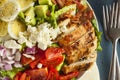 Healthy Hearty Cobb Salad Royalty Free Stock Photo