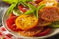Healthy Heirloom Tomato Salad Royalty Free Stock Photo