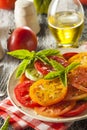 Healthy Heirloom Tomato Salad Royalty Free Stock Photo